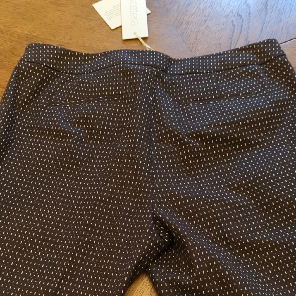Etcetera Women's Brown Patterned Trousers - Picture 7 of 11
